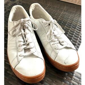 New Balance for J. Crew 792 White Leather Sneakers Gum Sole Mens 8